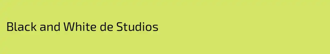 Black and White de Studios